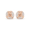 Thumbnail Image 2 of Diamond Rose Stud Earrings 1/5 ct tw 10K Rose Gold