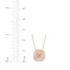 Thumbnail Image 3 of Diamond Rose Necklace 1/5 ct tw 10K Rose Gold 18&quot;