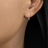 Thumbnail Image 3 of Diamond Inside-Out Hoop Earrings 1/2 ct tw 10K White Gold