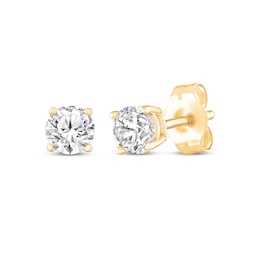 Round-Cut Solitaire Stud Earrings 1/4 ct tw 14K Yellow Gold (J/I3)