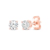 Thumbnail Image 1 of Round-Cut Diamond Solitaire Stud Earrings 1/4 ct tw 14K Rose Gold (J/I3)