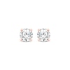 Thumbnail Image 2 of Round-Cut Diamond Solitaire Stud Earrings 1/4 ct tw 14K Rose Gold (J/I3)