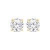 Thumbnail Image 1 of Round-Cut Diamond Solitaire Stud Earrings 3/4 ct tw 14K Yellow Gold (J/I3)