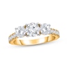 Thumbnail Image 0 of Lab-Grown Diamonds by KAY Round-Cut Three-Stone Engagement Ring 2 ct tw 14K Yellow Gold