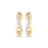 Thumbnail Image 2 of Diamond Twist Hoop Earrings 1/2 ct tw 10K Yellow Gold