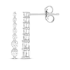 Thumbnail Image 3 of Our Story Together Diamond Graduated Vertical Drop Earrings 1/2 ct tw 10K White Gold