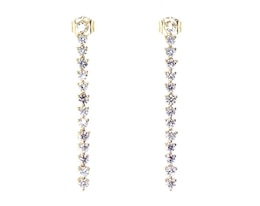 Lab-Created Diamonds by KAY Drop Earrings 1-1/4 ct tw 14K Yellow Gold
