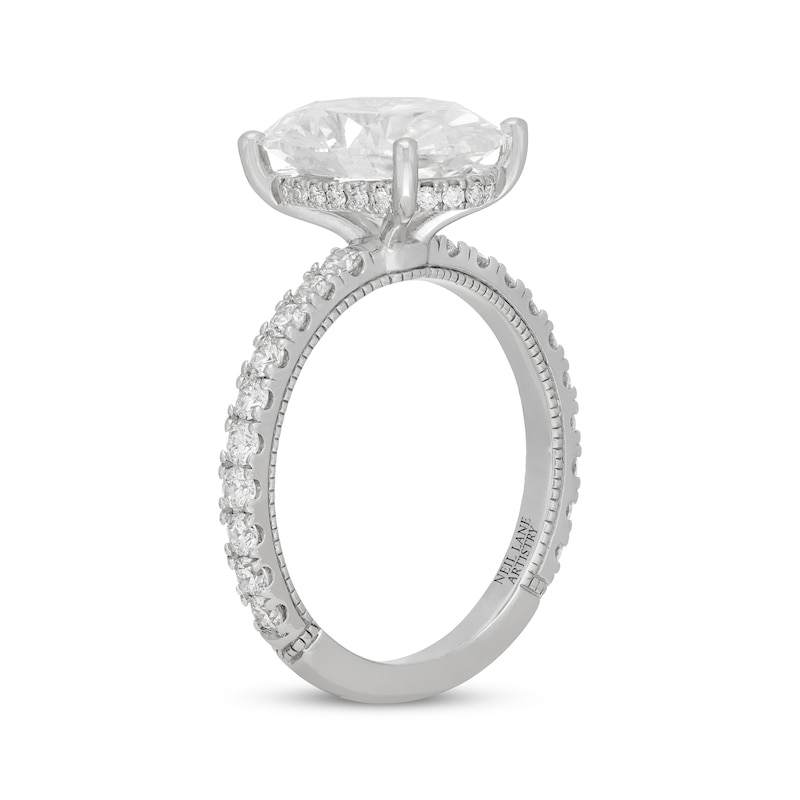 Main Image 2 of Neil Lane Artistry Oval-Cut Lab-Created Diamond Engagement Ring 4-5/8 ct tw 14K White Gold