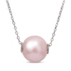 Thumbnail Image 0 of Pink Cultured Pearl Necklace Sterling Silver 18"