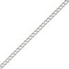 Thumbnail Image 1 of Solid Diamond-Cut Square Curb Chain Necklace 3.5mm Sterling Silver 18&quot;