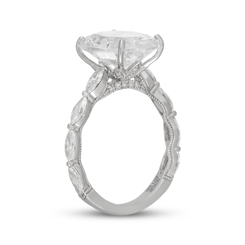 Main Image 2 of Neil Lane Artistry Oval-Cut Lab-Grown Diamond Engagement Ring 6 ct tw 14K White Gold