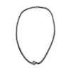 Thumbnail Image 3 of Men's Tahitian Cultured Pearl Box Chain Necklace Black Rhodium-Plated Sterling Silver 20&quot;