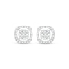 Thumbnail Image 3 of Multi-Diamond Cushion Halo Necklace & Earrings Gift Set 1/2 ct tw 10K White Gold