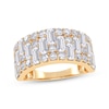 Thumbnail Image 1 of Lab-Grown Diamonds by KAY Baguette & Round-Cut Ring 2 ct tw 14K Yellow Gold