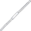 Thumbnail Image 2 of Men's Diamond Curb Chain ID Bracelet 1/3 ct tw Sterling Silver 8.5&quot;