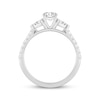 Thumbnail Image 3 of Memories Moments Magic Round-Cut Lab-Grown Diamond Three-Stone Engagement Ring 3/4 ct tw 14K White Gold