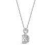 Thumbnail Image 3 of GSI Solitaire Diamond Necklace 1/3 ct tw Round-cut 14K White Gold 18&quot; (I/I1)