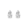 Thumbnail Image 2 of Lab-Grown Diamonds by KAY Pear-Shaped Solitaire Stud Earrings 1 ct tw 14K White Gold (F/SI2)