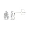 Thumbnail Image 3 of Lab-Grown Diamonds by KAY Pear-Shaped Solitaire Stud Earrings 1 ct tw 14K White Gold (F/SI2)