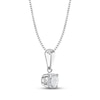 Thumbnail Image 1 of Diamond Solitaire Necklace 1 ct tw Round-cut 14K White Gold 18" (J/I2)
