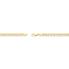 Thumbnail Image 2 of Semi-Solid Double-Curb Chain Necklace 4.7mm 14K Yellow Gold 22"