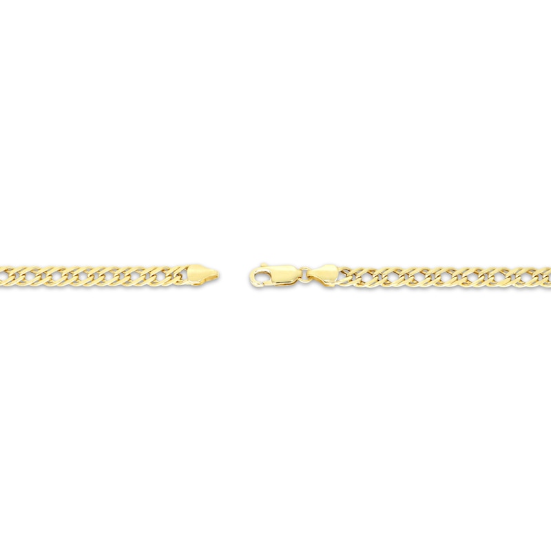 Made in Italy Men's 4.7mm Diamond-Cut Curb Chain Necklace in 14K Gold - 22