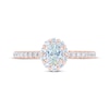 Thumbnail Image 3 of THE LEO First Light Diamond Oval-Cut Engagement Ring 3/4 ct tw 14K Rose Gold