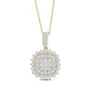 Thumbnail Image 1 of Multi-Diamond Starburst Necklace 3/4 ct tw 14K Yellow Gold 18&quot;