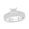 Thumbnail Image 0 of Diamond Princess-cut Bridal Set 1-1/6 ct tw 14K White Gold