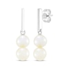 Thumbnail Image 1 of Cultured Pearl Drop Earrings Sterling Silver