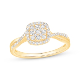 Diamond Promise Ring 1/3 ct tw 10K Yellow Gold