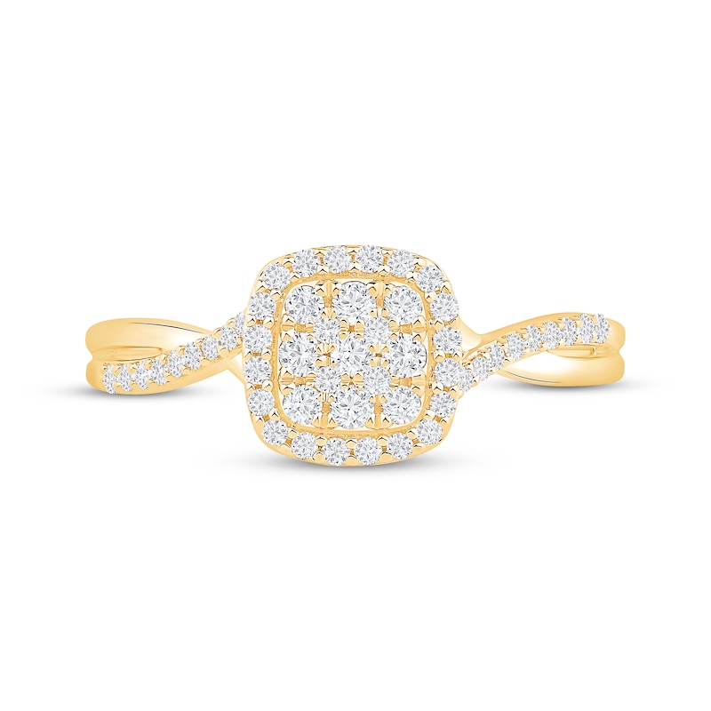 Main Image 3 of Diamond Promise Ring 1/3 ct tw 10K Yellow Gold