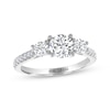 Thumbnail Image 1 of THE LEO Diamond Round-Cut Three-Stone Engagement Ring 1-5/8 ct tw 14K White Gold