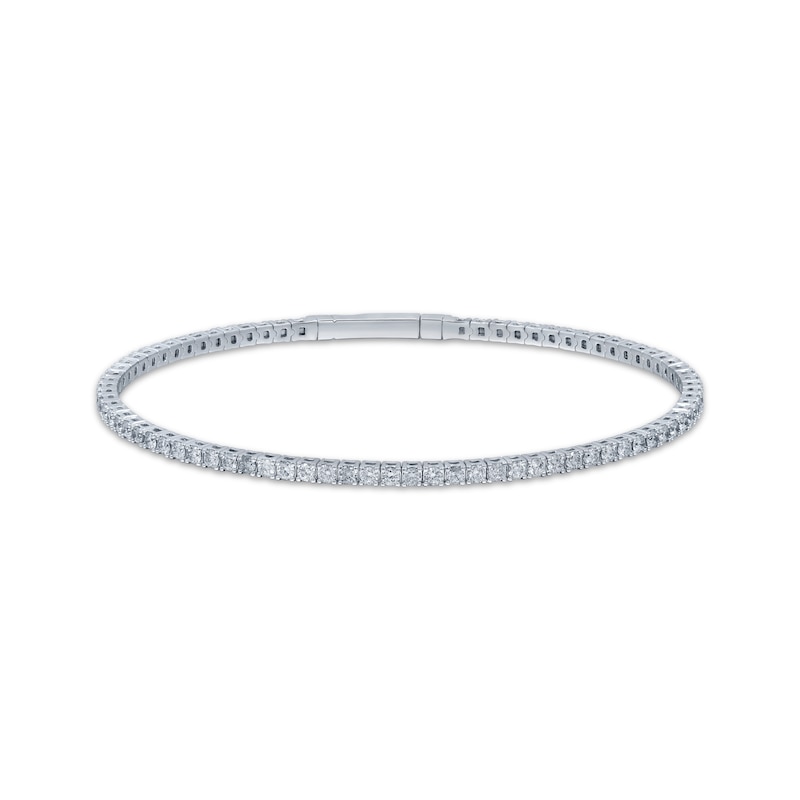 Main Image 1 of Diamond Flex Bangle Bracelet 2 ct tw 14K White Gold