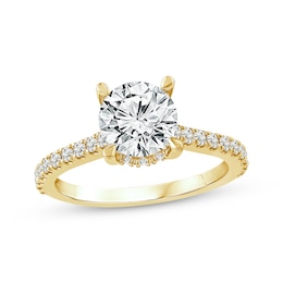 Lab-Grown Diamonds by KAY Round-Cut Engagement Ring 2-3/8 ct tw 14K Yellow Gold