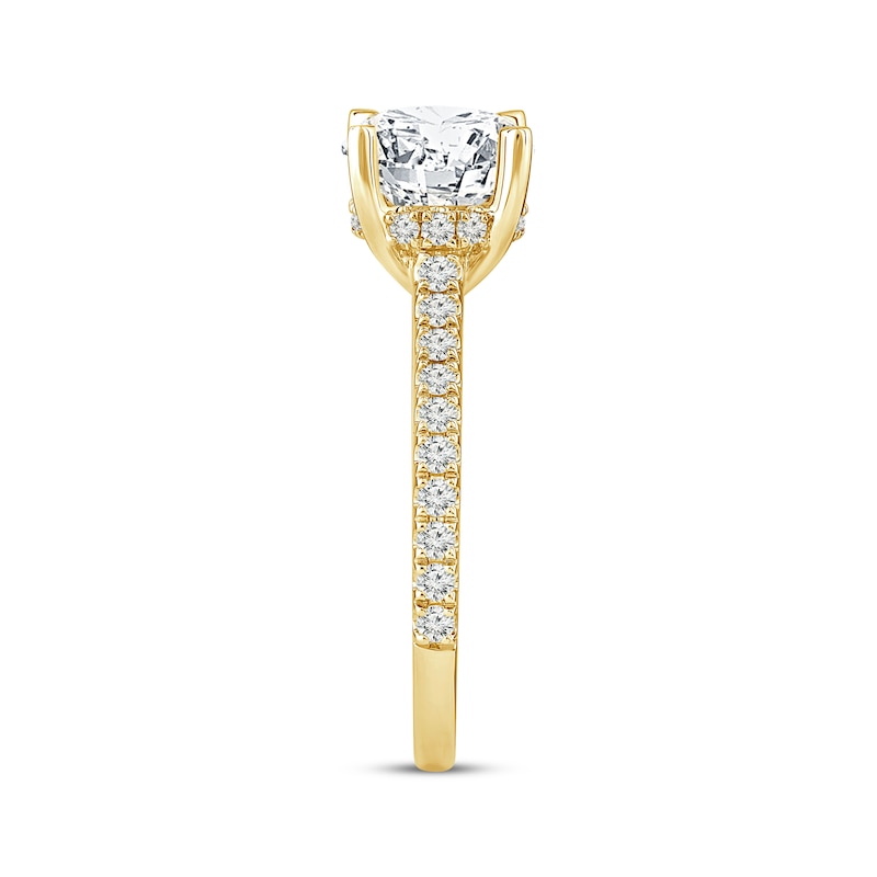 Lab-Grown Diamonds by KAY Round-Cut Engagement Ring 2-3/8 ct tw 14K Yellow Gold