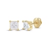 Thumbnail Image 1 of Lab-Grown Diamonds by KAY Princess-Cut Solitaire Stud Earrings 1 ct tw 14K Yellow Gold (F/VS2)