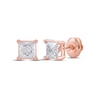 Thumbnail Image 1 of Lab-Grown Diamonds by KAY Princess-Cut Solitaire Stud Earrings 1-1/2 ct tw 14K Rose Gold (F/VS2)