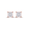 Thumbnail Image 2 of Lab-Grown Diamonds by KAY Princess-Cut Solitaire Stud Earrings 1-1/2 ct tw 14K Rose Gold (F/VS2)