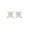 Thumbnail Image 1 of Lab-Created Diamonds by KAY Princess-Cut Solitaire Stud Earrings 2 ct tw 14K Yellow Gold (F/VS2)