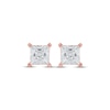 Thumbnail Image 2 of Lab-Grown Diamonds by KAY Princess-Cut Solitaire Stud Earrings 2 ct tw 14K Rose Gold (F/VS2)