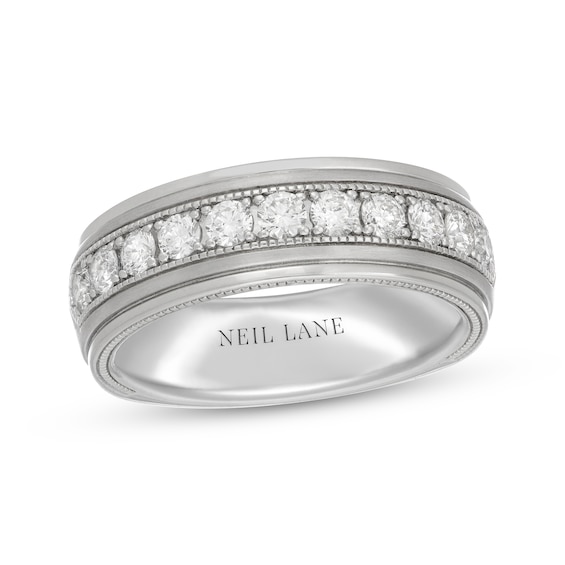 Neil Lane Men's Diamond Wedding Band 1 ct tw 14K White Gold 7.5mm