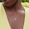 Thumbnail Image 4 of Diamond Solitaire Teardrop Necklace 1/20 ct tw 14K White Gold 18&quot; (I/I2)