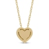 Thumbnail Image 3 of Round-Cut Diamond Solitaire Heart Frame Necklace 1/8 ct tw 10K Yellow Gold 18&quot; (I/I3)