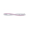 Thumbnail Image 0 of Pink & White Lab-Created Sapphire Crossover Bangle Bracelet Sterling Silver