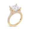 Thumbnail Image 2 of Lab-Grown Diamonds by KAY Princess-Cut Halo Engagement Ring 4-3/4 ct tw 14K Yellow Gold