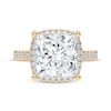 Thumbnail Image 3 of Lab-Grown Diamonds by KAY Princess-Cut Halo Engagement Ring 4-3/4 ct tw 14K Yellow Gold