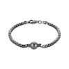 Thumbnail Image 1 of Men's Tahitian Cultured Pearl Box Chain Bracelet Black Rhodium-Plated Sterling Silver 8.5&quot;