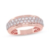 Thumbnail Image 1 of Diamond Two-Row Ring 1/2 ct tw 14K Rose Gold