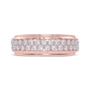 Thumbnail Image 3 of Diamond Two-Row Ring 1/2 ct tw 14K Rose Gold